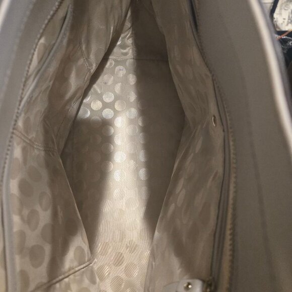 Kate Spade Cedar Street Harmony Two-Tone Beige & Black Leather Shoulder Bag - Picture 4 of 5